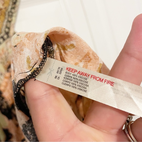 Free People Off-Shoulder Floral Mini Dress - Yellow, Pink, Black - Picture 7 of 10